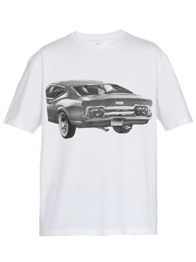 Shop Calvin Klein Cotton T-shirt In White/black Car