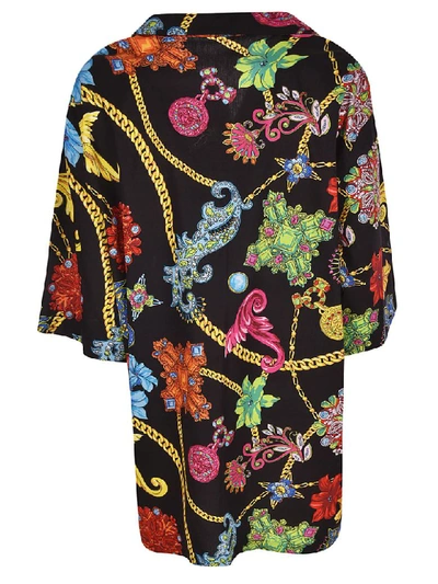 Shop Versace Baroque Print Shirt In Multicolor
