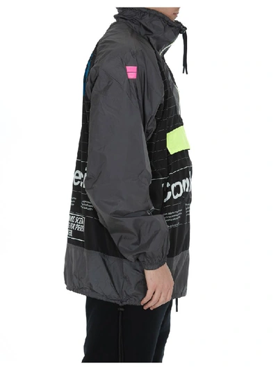 Marcelo Burlon County Of Milan Intel Lettering Windbreaker In Multicolor