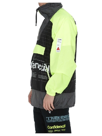 Shop Marcelo Burlon County Of Milan Intel Lettering Windbreaker In Multicolor