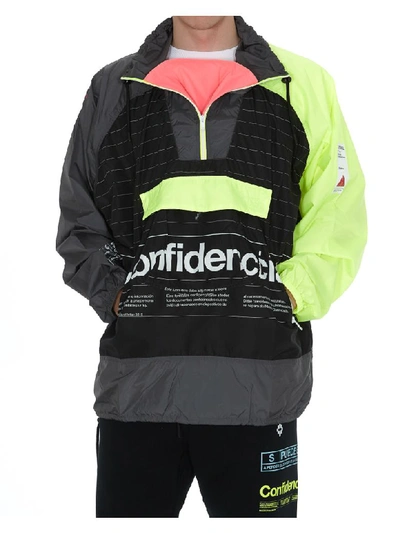 Marcelo Burlon County Of Milan Intel Lettering Windbreaker In Multicolor