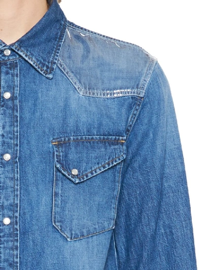 Shop Maison Margiela Shirt In Blue