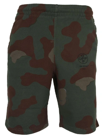 Shop Off-white Camouflage Track Shorts In All Over