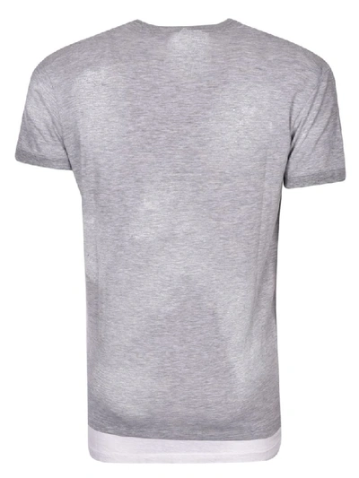 Shop Dsquared2 Vintage Logo Print T-shirt In Grey