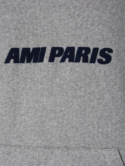 Shop Ami Alexandre Mattiussi Hooded Sweatshirt In Blu
