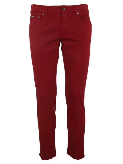 Shop Dolce & Gabbana Jeans In Red