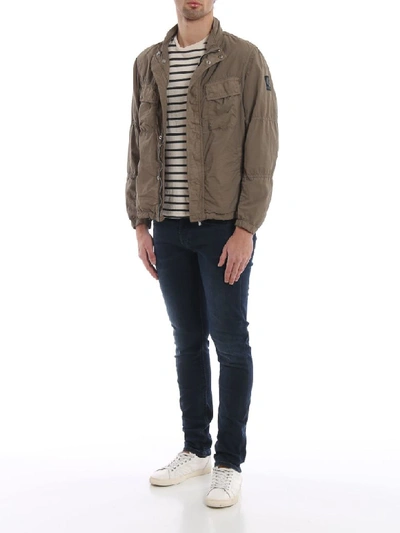 Shop Belstaff Erwin Jacket In Bronze Oak