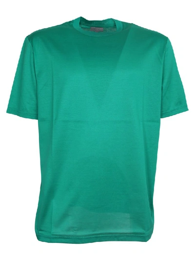 Shop Lanvin Short Sleeve T-shirt In Light Green