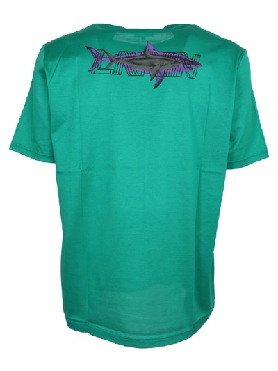 Shop Lanvin Short Sleeve T-shirt In Light Green