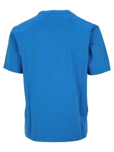 Shop Z Zegna Z-zegna Z-zegna Printed T-shirt In Royal Blue