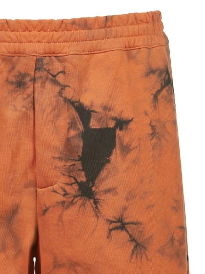 Helmut Lang Marbled Cotton Terry Shorts In Basic