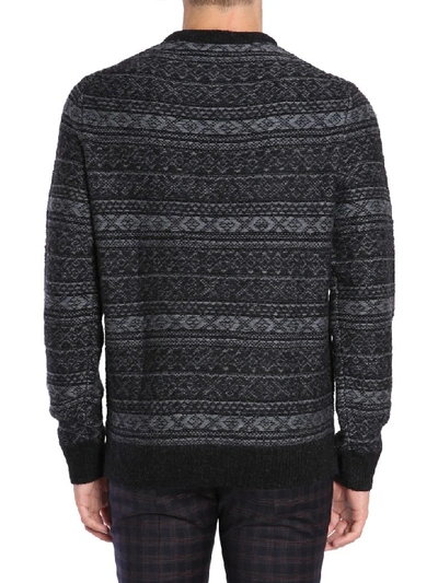Shop Ps By Paul Smith Round Collar Jumper In Nero