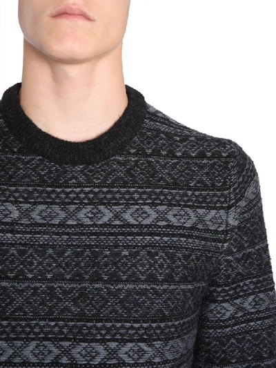 Shop Ps By Paul Smith Round Collar Jumper In Nero