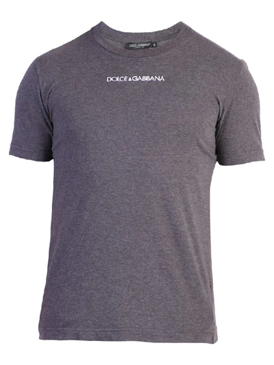Shop Dolce & Gabbana Branded T-shirt In Grey