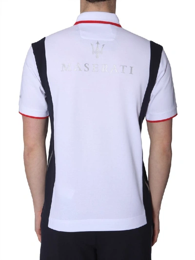 Shop Z Zegna Cotton Polo T-shirt In Bianco