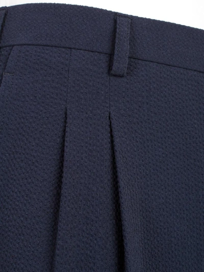 Shop Giorgio Armani Classic Trousers In Ubwf Blu