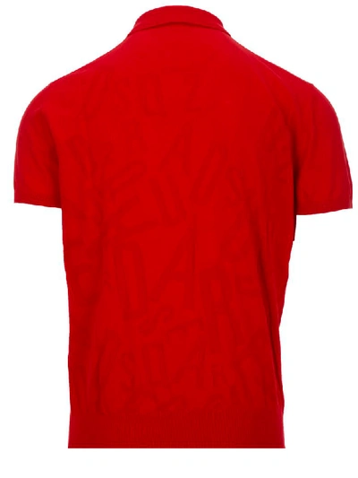Shop Dsquared2 Polo Shirt In Red