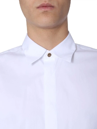 Shop Givenchy Cotton Poplin Shirt In Bianco