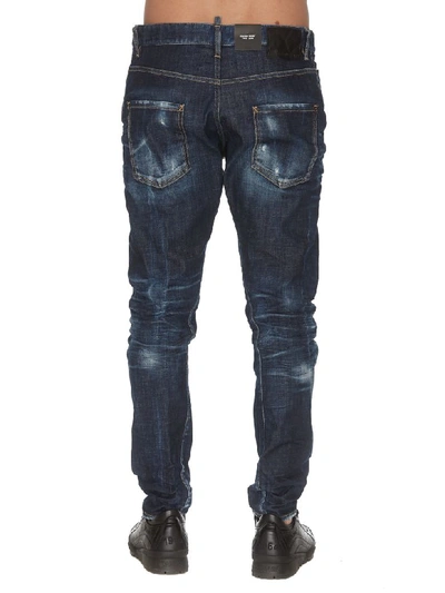 Shop Dsquared2 Classic Kenny Twist Jean Jeans In Blue