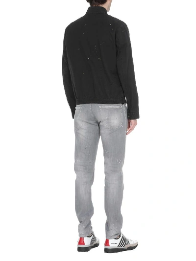 Dsquared2 Patchwork Jacket In Black