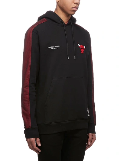 Shop Marcelo Burlon County Of Milan Fleece In Nero Multicolor