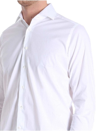 Shop Bagutta Cotton Shirt In White