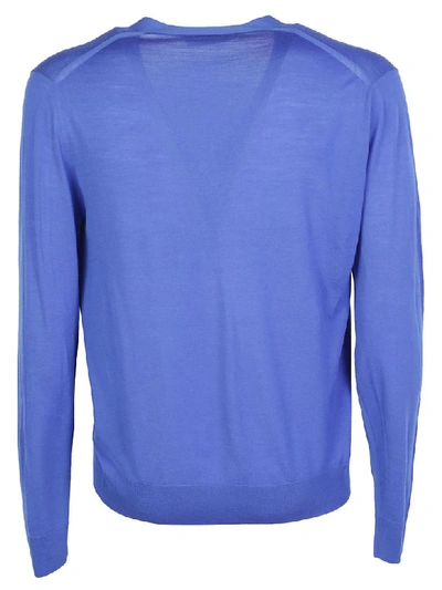 Shop Prada Cardigan In Blue