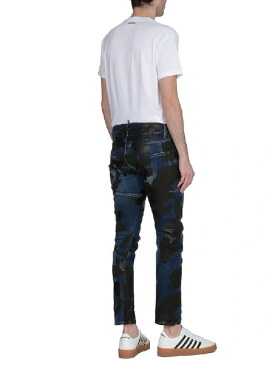 Shop Dsquared2 Tidy Biker Jeans In Blue