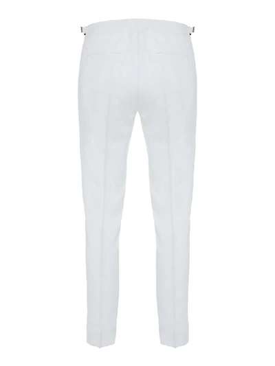 Shop Gazzarrini Trousers In White