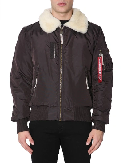 Shop Alpha Industries Injector Iii Bomber Jacket In Marrone