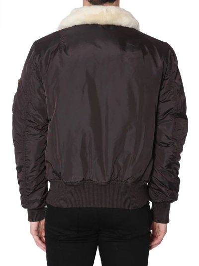 Shop Alpha Industries Injector Iii Bomber Jacket In Marrone