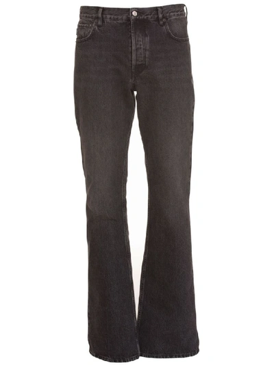 Shop Balenciaga Jeans Bootcut In Black In Nero