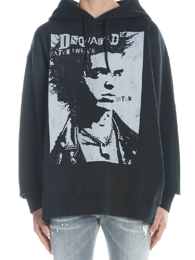 Shop Dsquared2 Caten Twins Hoodie In Black
