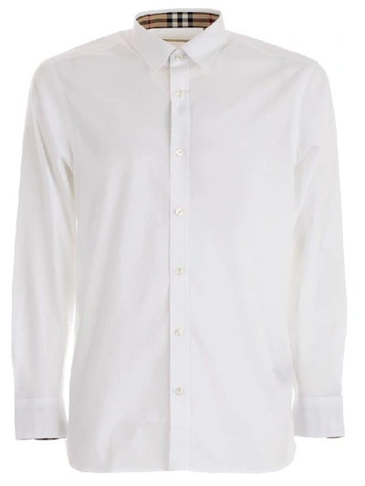 Shop Burberry Vintage Checked Shirt In White