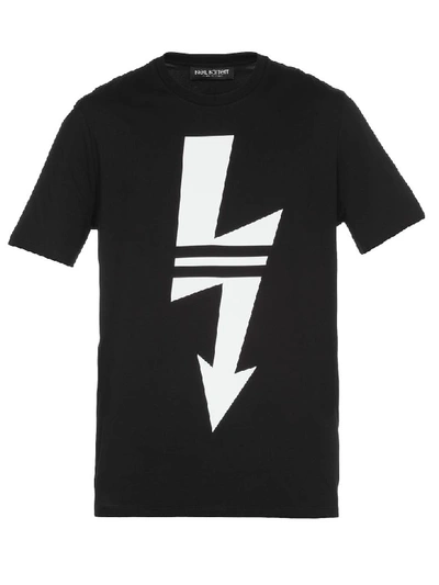 Shop Neil Barrett Cotton T-shirt In Black/white