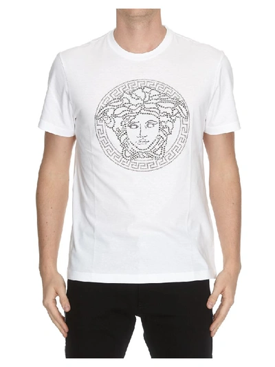 Shop Versace Medusa T-shirt In White