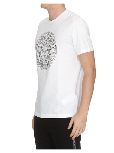 Shop Versace Medusa T-shirt In White