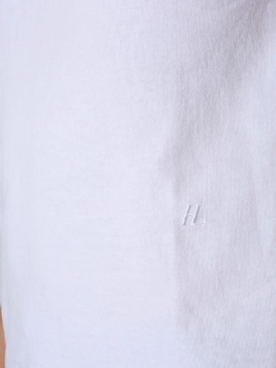 Shop Helmut Lang Round Neck T-shirt In Bianco