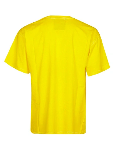 Shop Moschino Question Mark Print T-shirt In Yellow