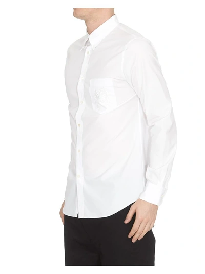 Shop Alexander Mcqueen Button Down Shirt In White