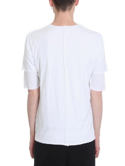 Shop Attachment White Cotton Double T-shirt