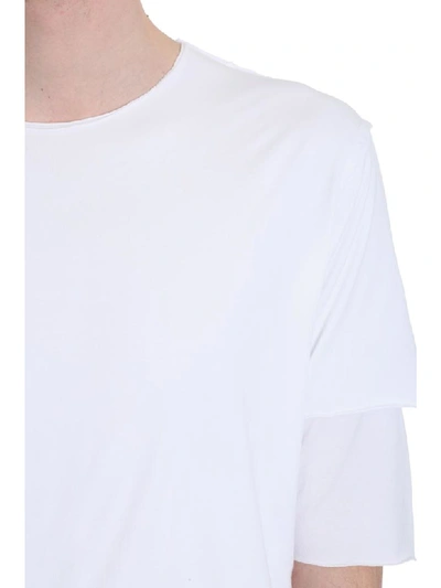 Shop Attachment White Cotton Double T-shirt
