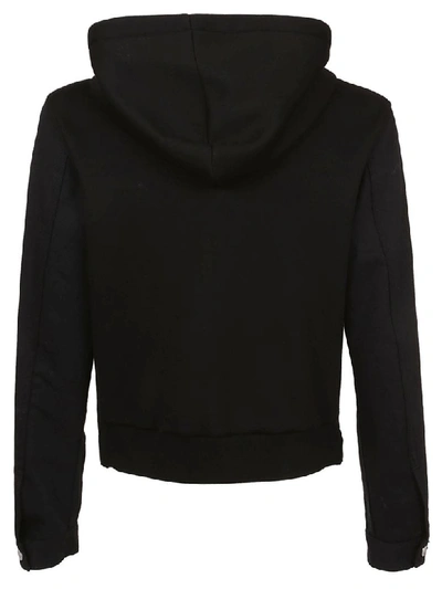 Shop Alexander Mcqueen Hooded Jacket In Black