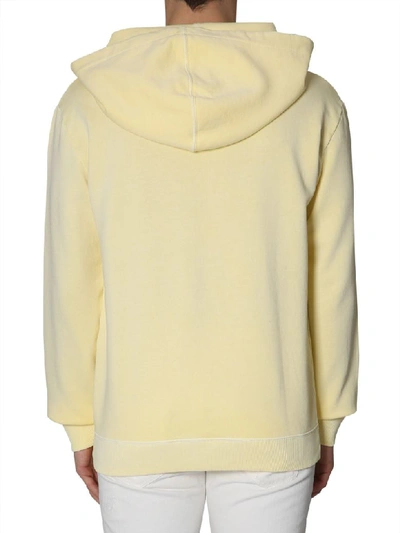 Shop Saint Laurent Hoodie In Giallo