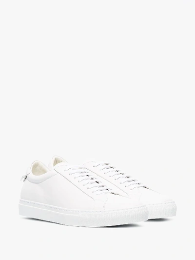 Shop Givenchy White Urban Street Low Top Leather Sneakers