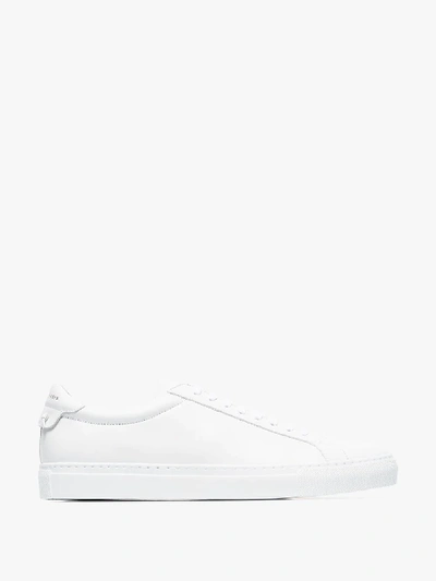 Shop Givenchy White Urban Street Low Top Leather Sneakers