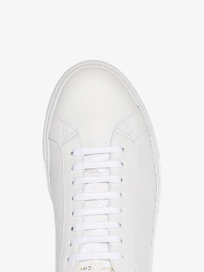 Shop Givenchy White Urban Street Low Top Leather Sneakers