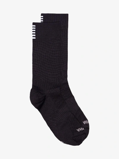 Shop Rapha Black Pro Team Extra Long Logo Socks
