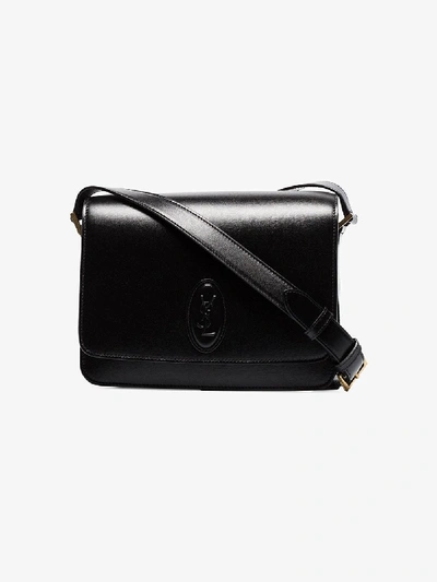 Shop Saint Laurent Mittelgrosse 'besace' Schultertasche In Black