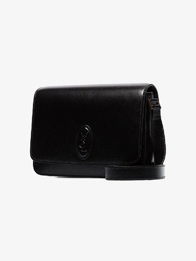 Shop Saint Laurent Mittelgrosse 'besace' Schultertasche In Black